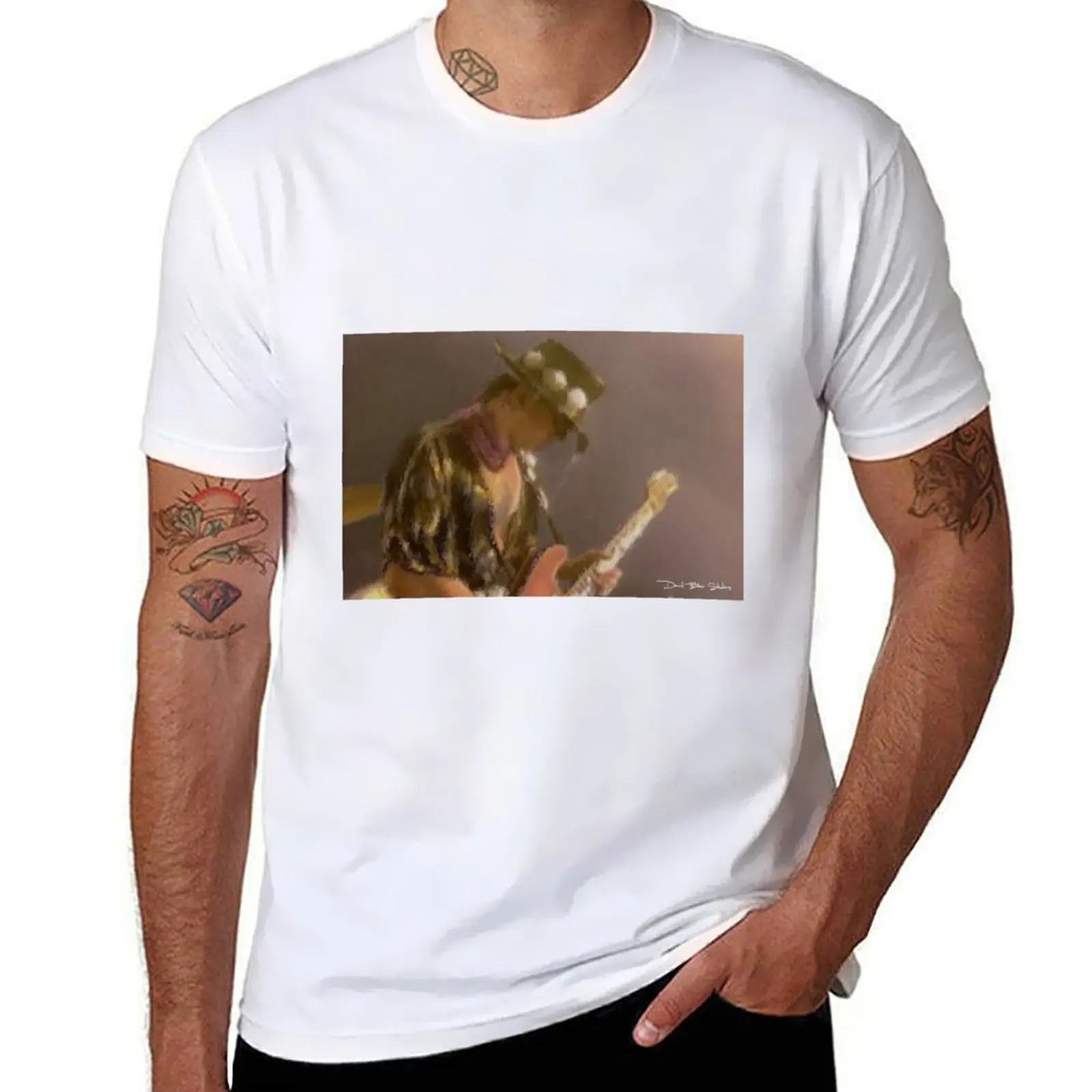 

Stevie Ray Vaughan - Dedication T-Shirt t shirts for man pack white anime tshirt T-Shirt