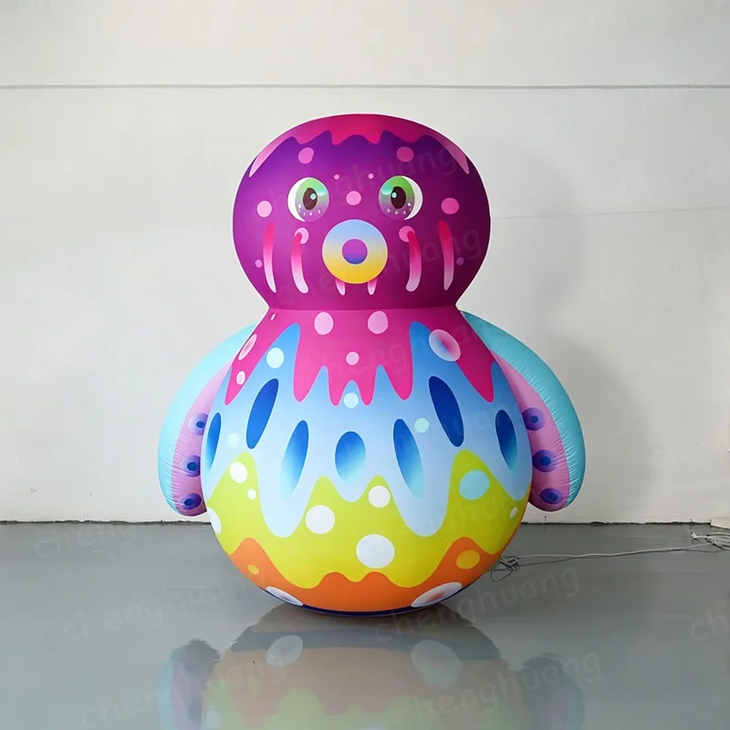 

Inflatable colorful octopus, stage props, inflatable marine creature advertising decorations, inflatable cartoon customization