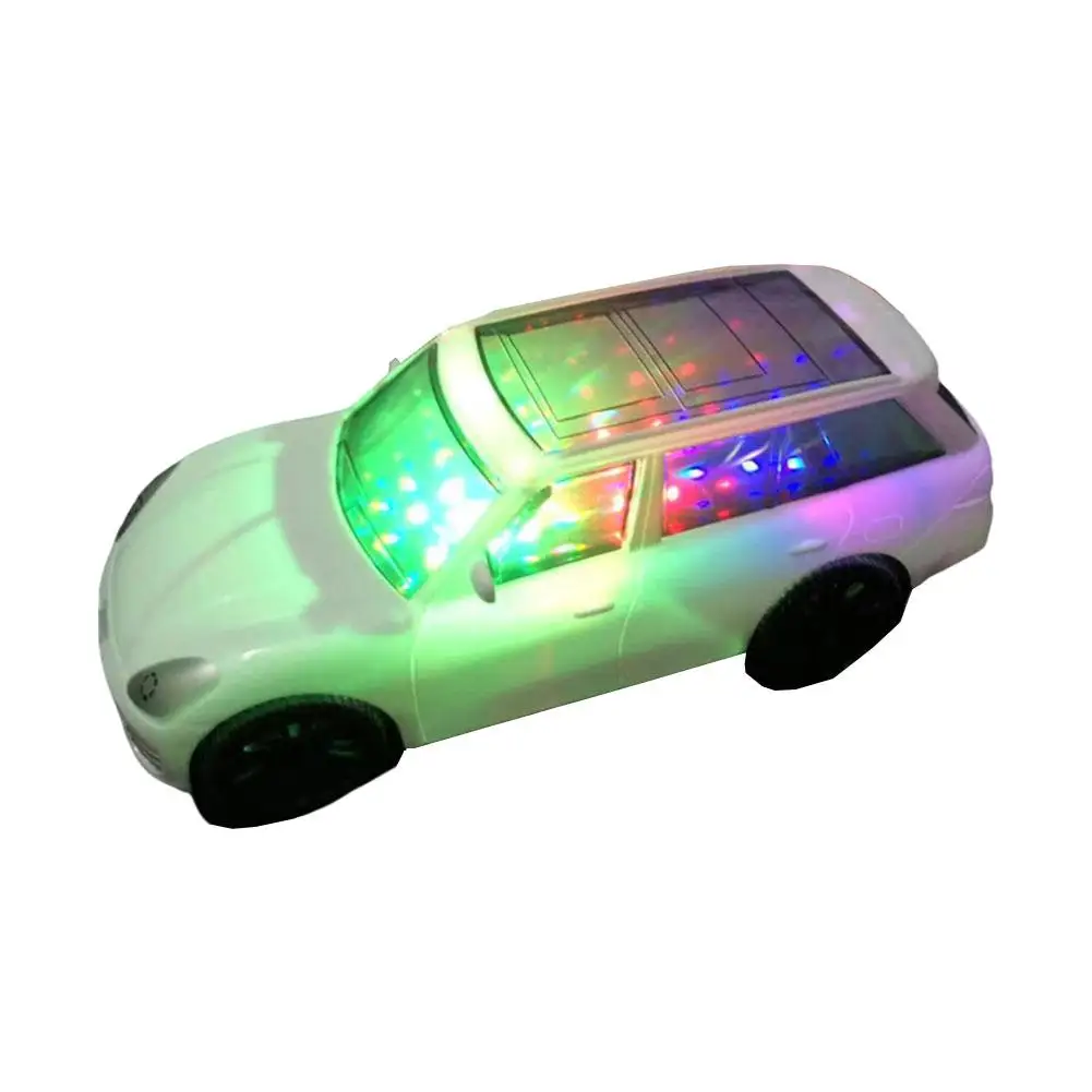 Led Car Toys Flashing Light Electric Universal Car Toys Music Sound Toy Car For Kids Children Gifts U0n0