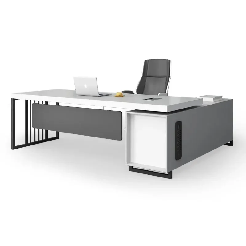 

Luxury CEO Table Desk Modern L Shape Manager Desk Computer Desk Office Furniture