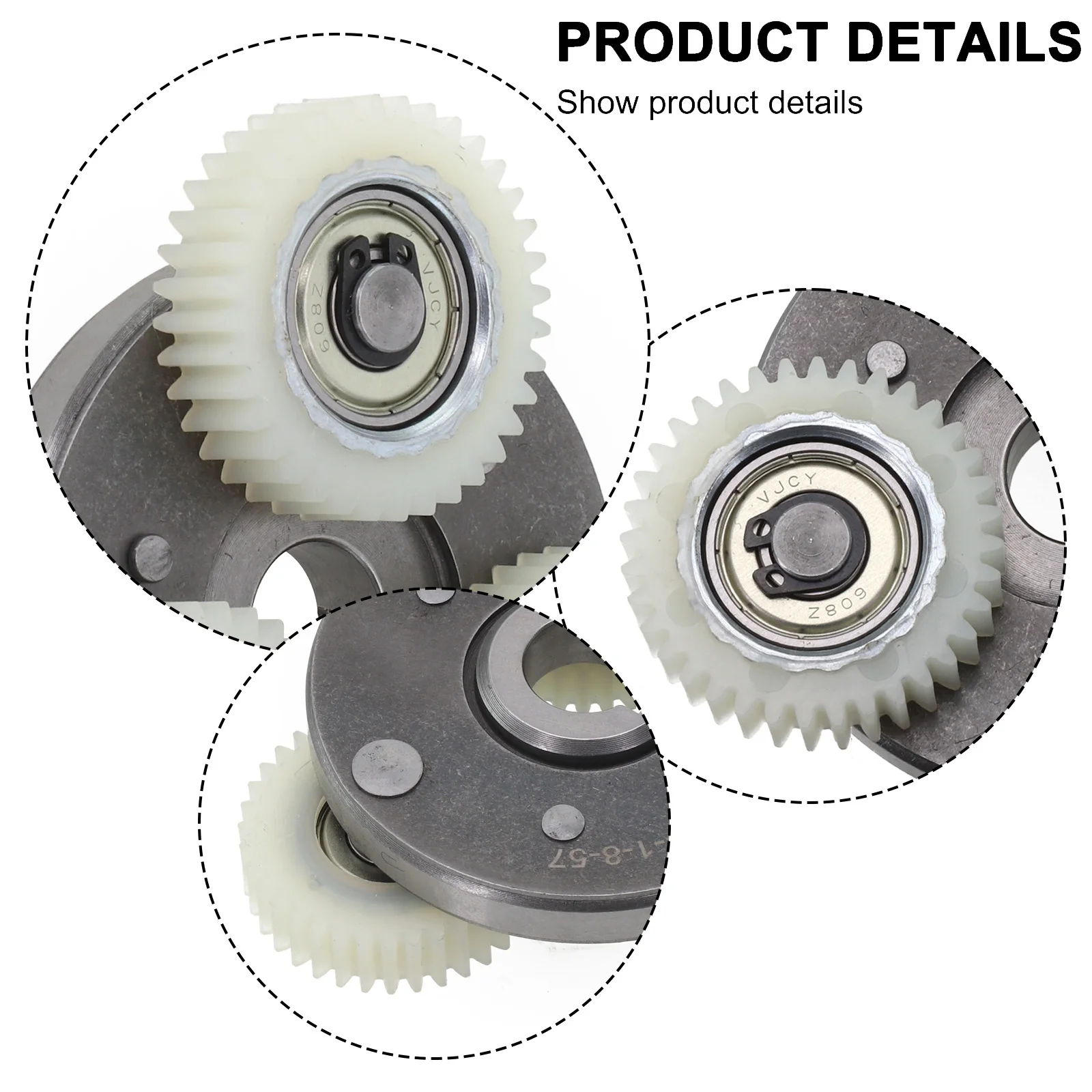 

Nylon Gear Clutch for 8 FUN Electric Bike Compatible with 36T Planetary Hub Motor for 250W 350W Motor Applications