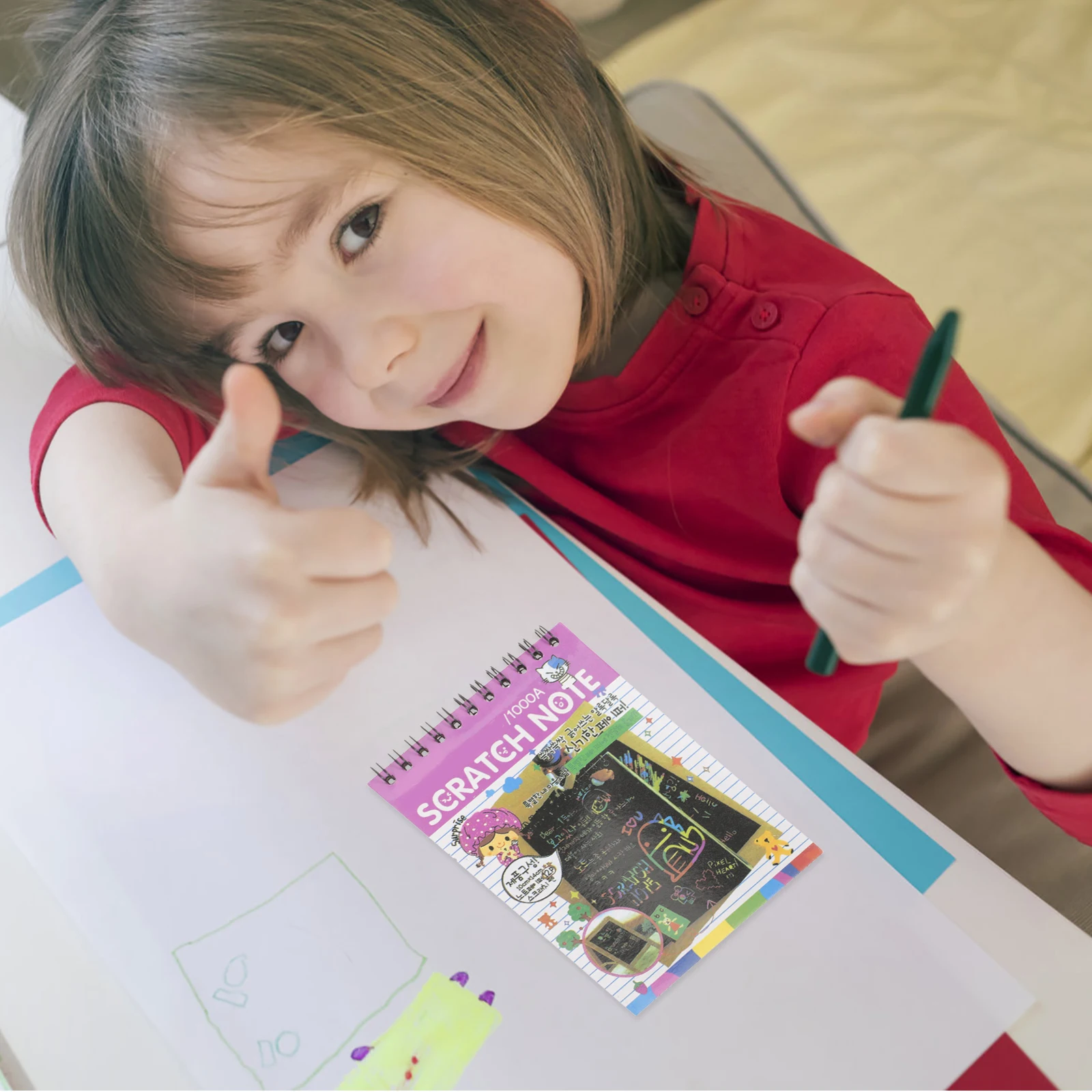 

12PCS Kids Notebook 6 Colors DIY Drawing Children'S Diy Drawing Toys Toys Safe Paper Kids Perfect Gift
