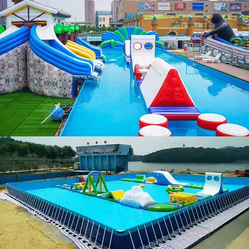 Business Summer Aqua Park Inflatable Water Park Floating Water Park for Key Summer Activitiespromote sales