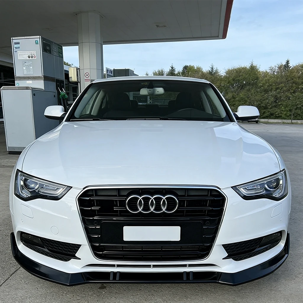 Car Front Bumper Splitter Lip Diffuser Body Kit Spoiler Guard Fit For Audi A5 B8.5 QUATTRO 2012-2016 (Not For S-LINE RS5 Model)