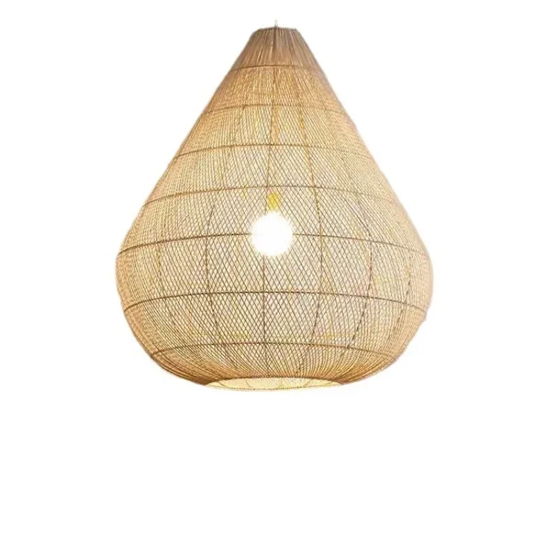 

South East Asia rattan chandelier Japanese food chandelier B & B hotel tea room zen retro hand woven lamp