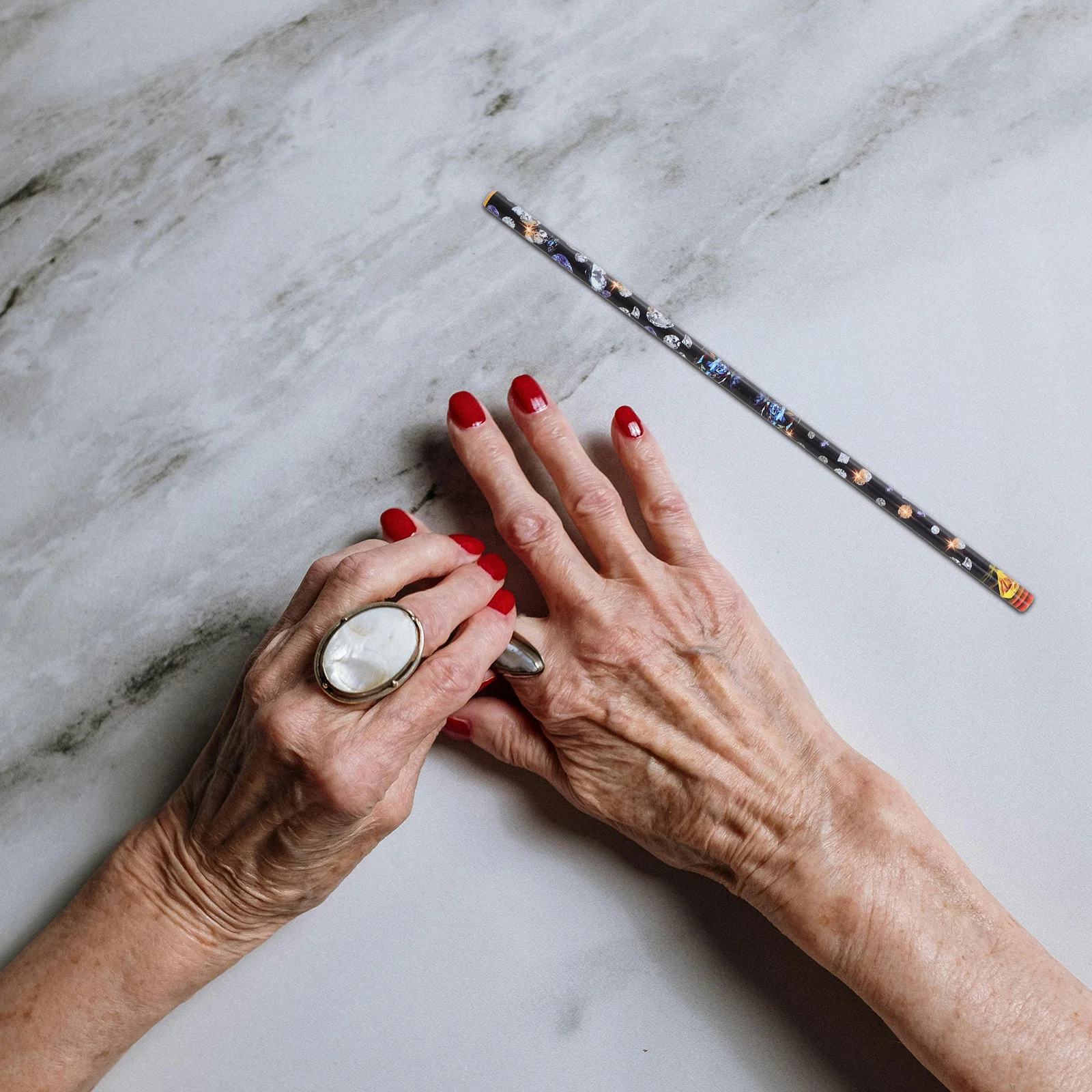 

8pcs Rhinestone Point Drill Tool For Nail Art Manicure Small Jewel Picker Applicator Portable Plastic Rhinestones Tool