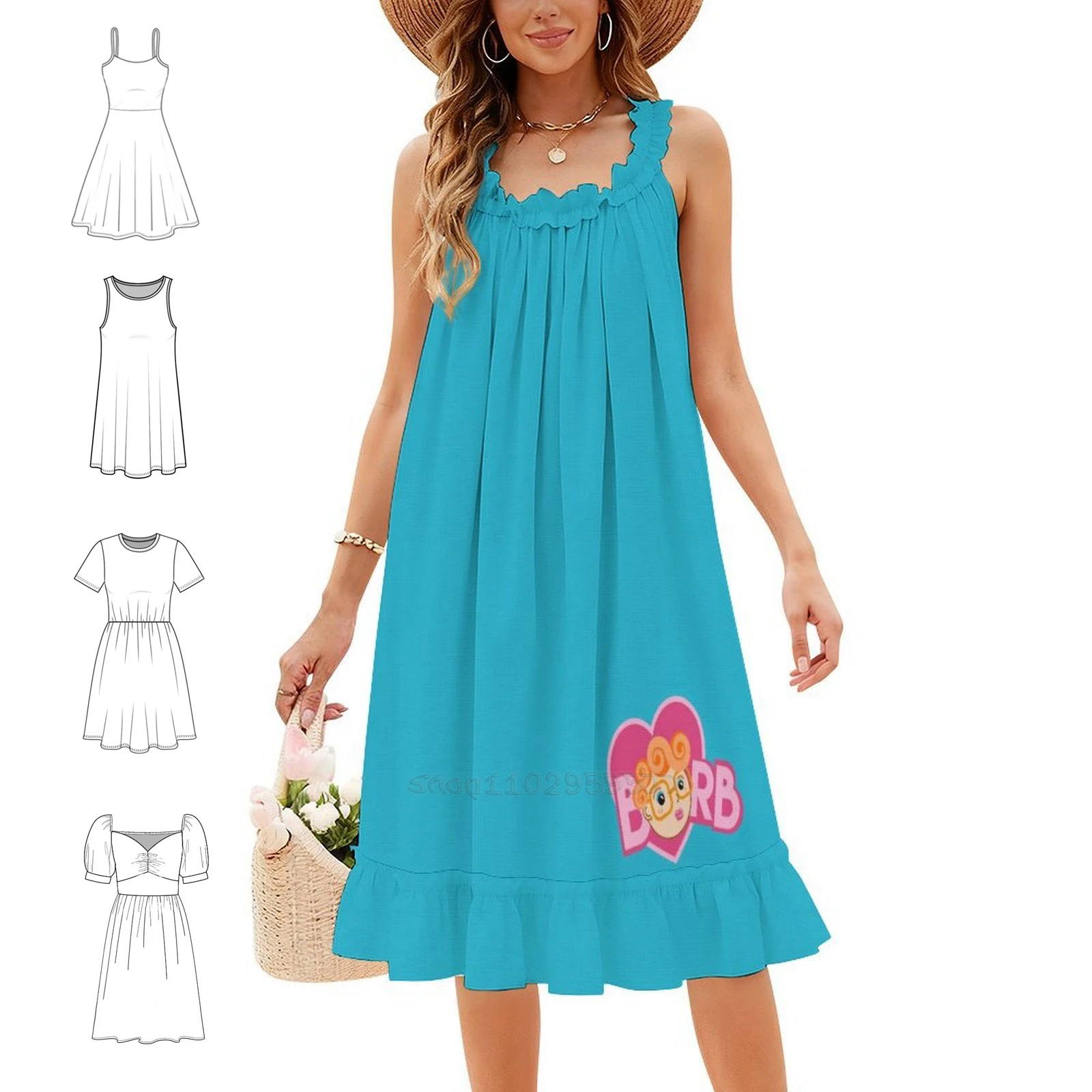 ¿Nosotros? Barb Holland (De) # Vestido floral de la marca Teambarb para mujer, ideal para la primavera y el verano, un vestido informal para fiestas, de la marca Barb Holland.