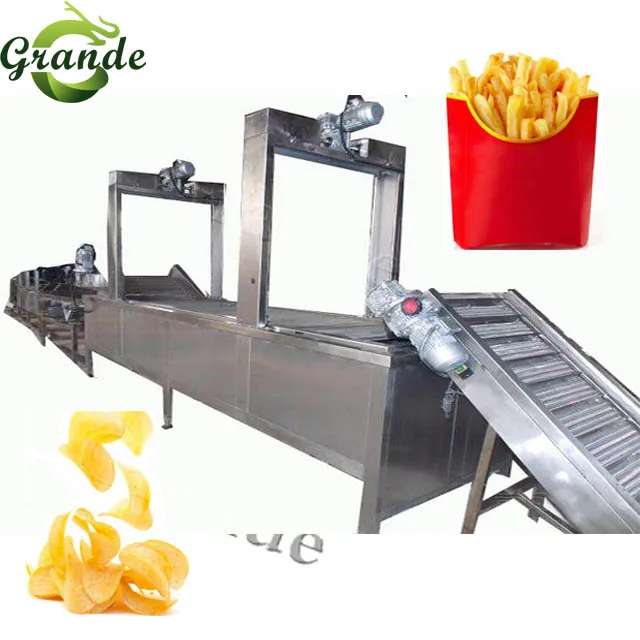 Potato Crisps Maker Frozen French Fries Equipment Production Line