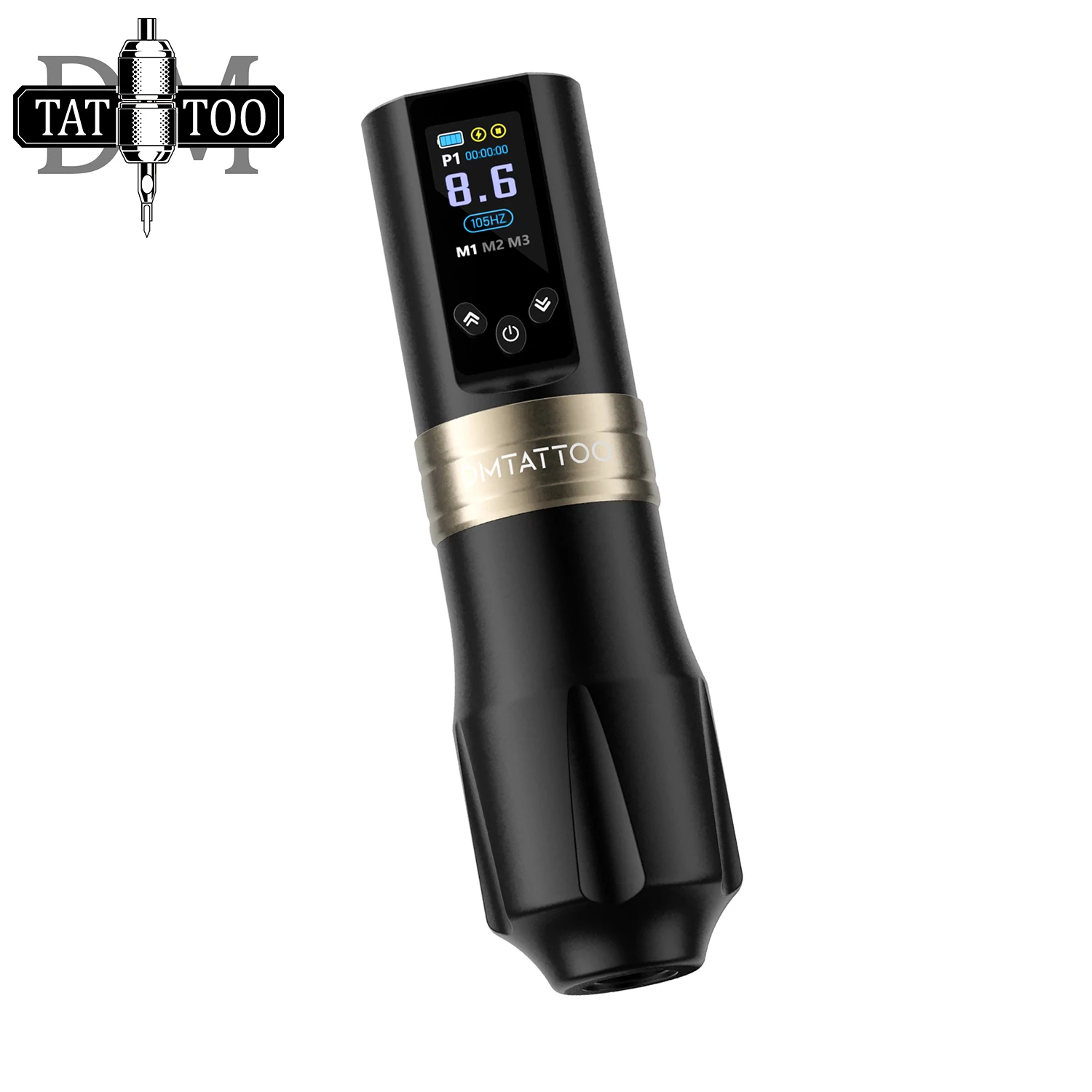 DM Cesar Tattoo Machine Professional Wireless Tattoo Pen Coreless Brushless Motor High-Capacity Battery For Tattoo Artists
