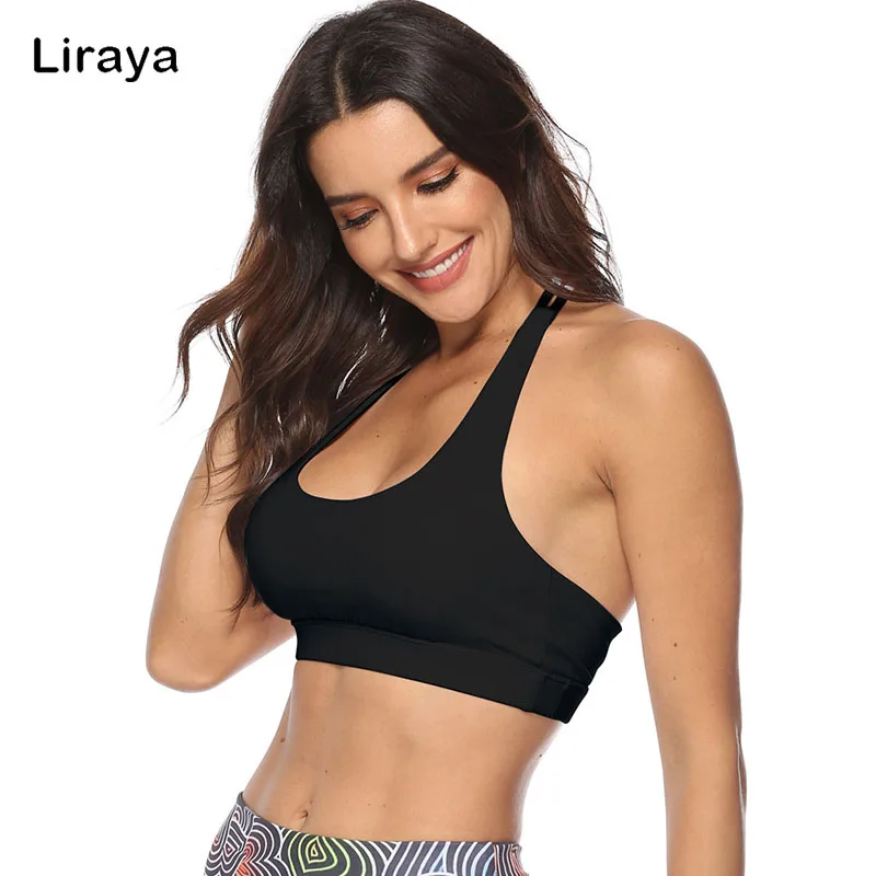 Women Sport Bra Fitness Letters Yoga Bra Cup Running Yoga Gym Fitness Crop Top Women Push Up Bralette Sports Bras