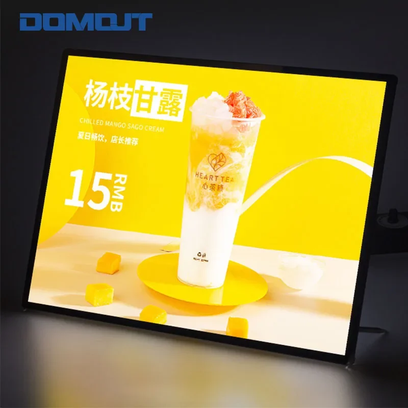 Custom , Slim Light Box Led Light Poster Advertising Light Box For Restaurant Cinema Menu Board