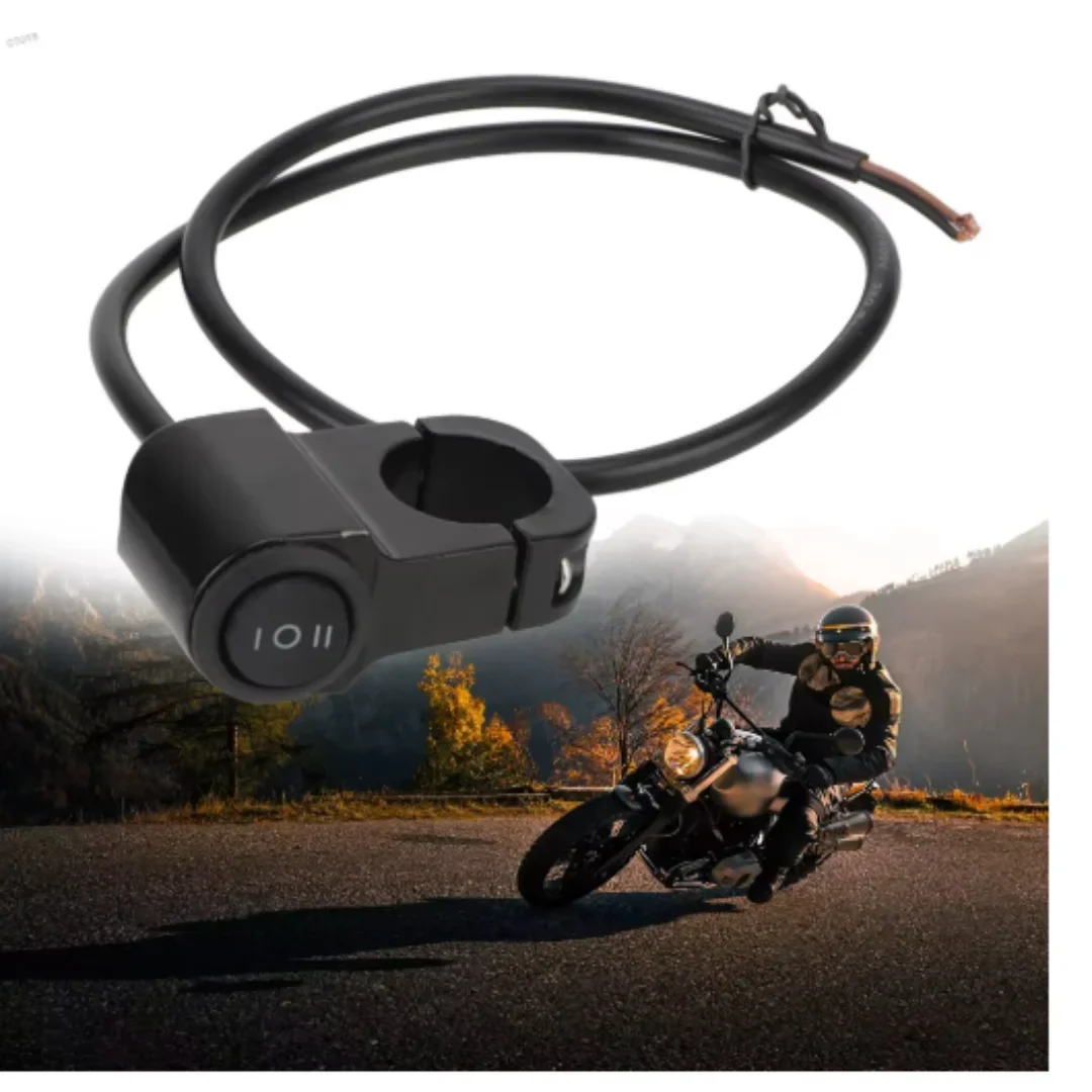 1pc 12V Mini 3-Way Motorcycle 22mm Handlebar Switch For Headlight Spotlight Fog Light Pit Dirt Bike Accessories