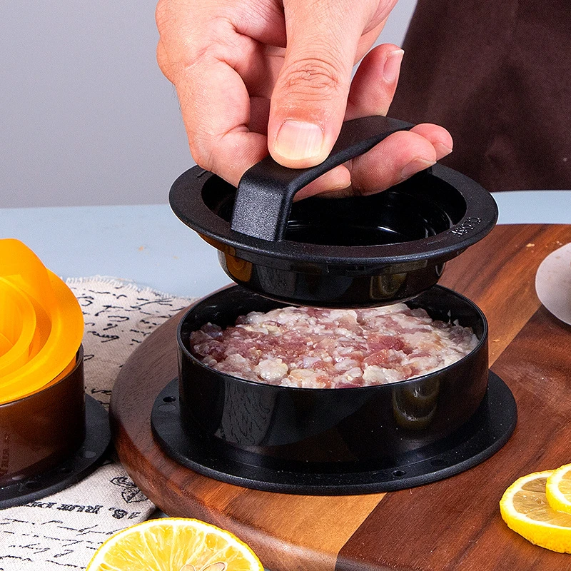 

Hamburger Multifunctional Meat Press Plastic Round Meat Patty Kitchen Gadget Handmade Rice Ball Press Mold