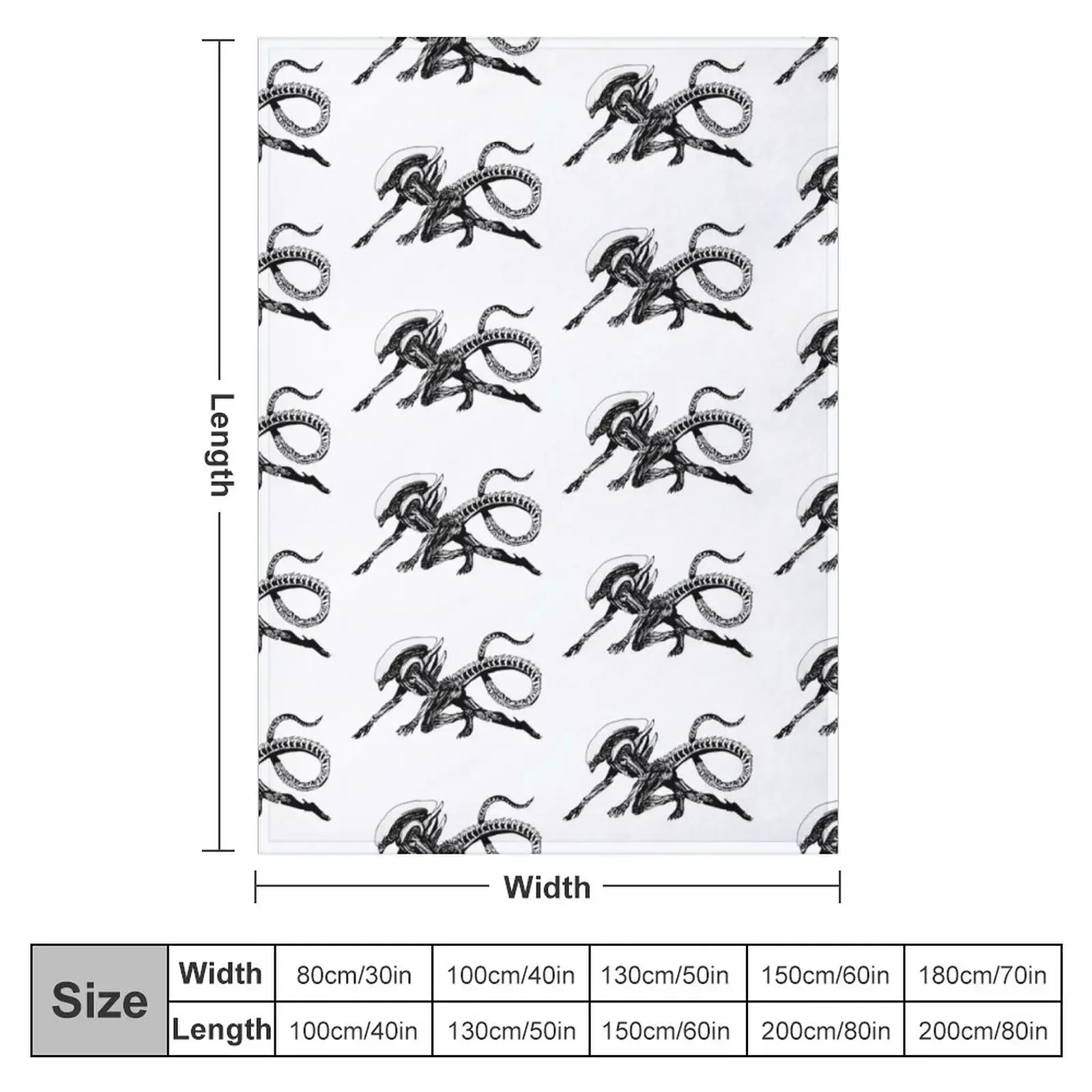 Xenomorph Alien Movie Throw Blanket manga Soft Plush Plaid Baby Blankets