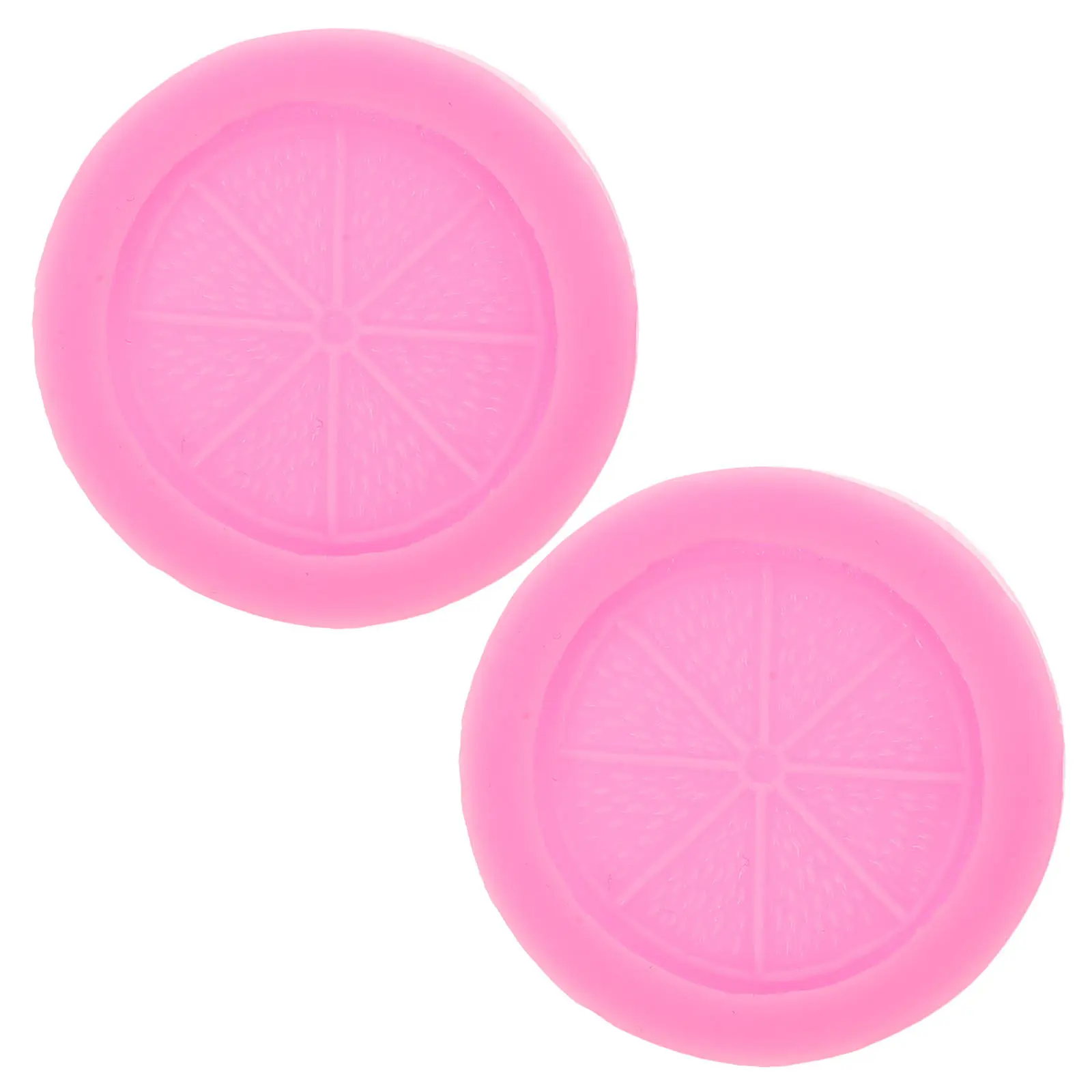 2Pcs Lemon Silicone Mold Realistic Fruit Shape Fondant Chocolate Candy Mold Cake Decoration Polymer Clay Epoxy Resin Baking