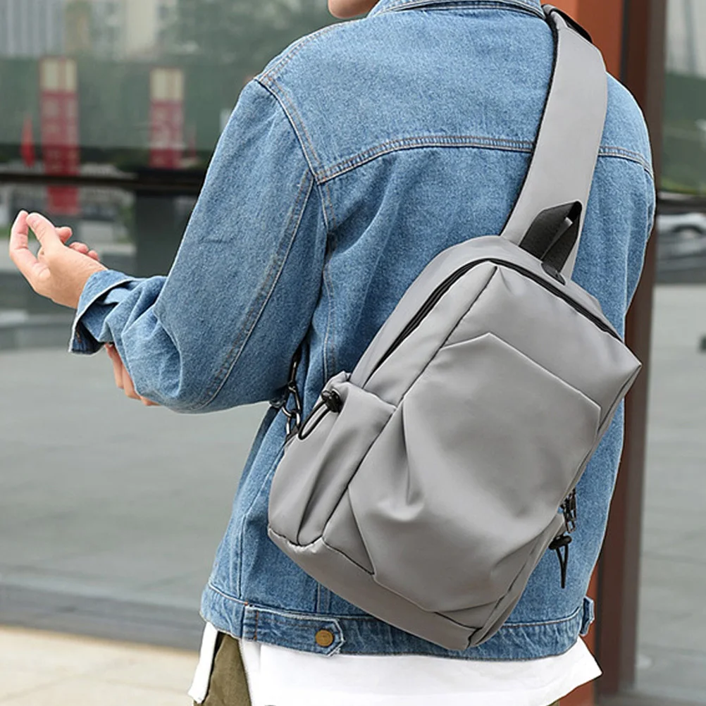 1Pcs Waterproof Chest Bag Lightweight Nylon Cross Body Pouch for Phone Wallet Keys Travel Stylish Adjustable Belt