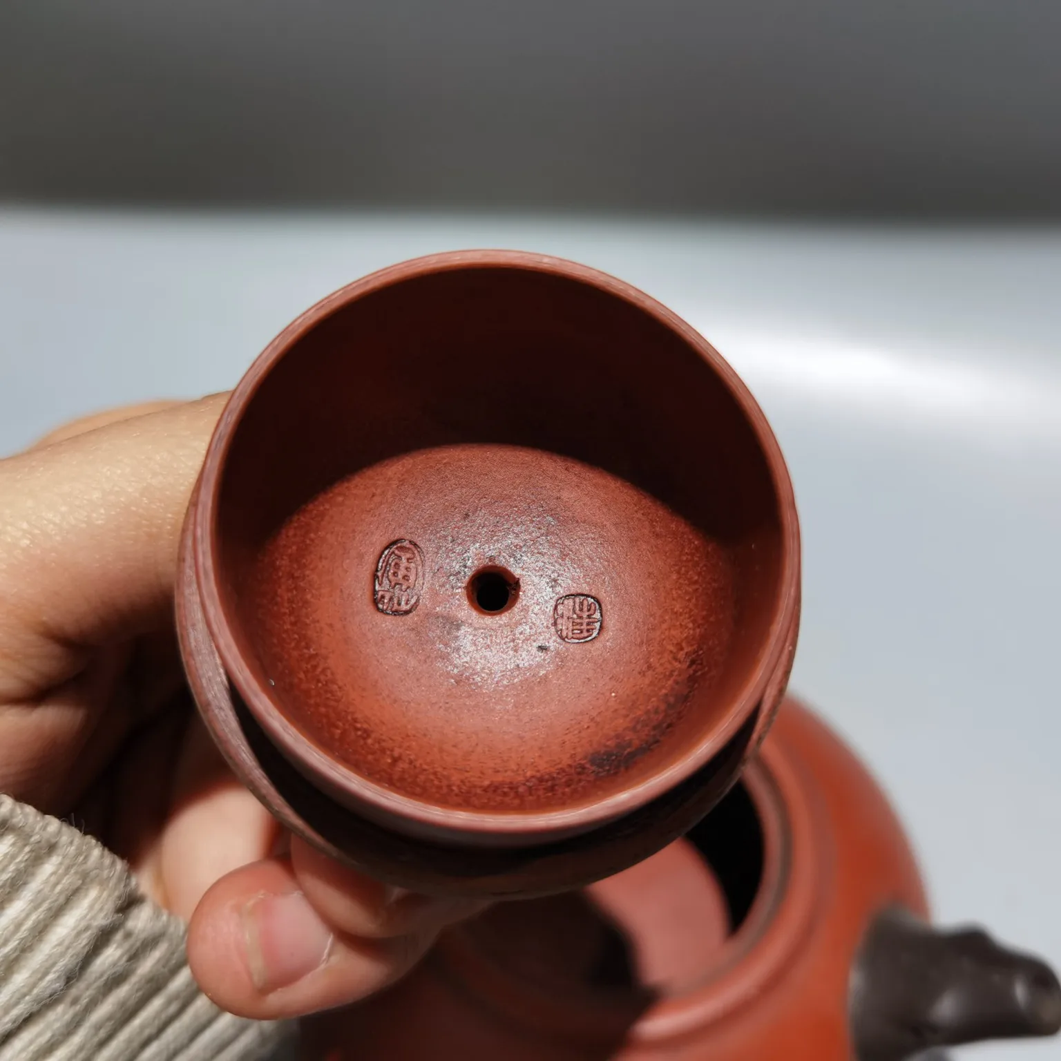 Purple teapot Yixing Purple Clay Teapot two-color  plum blossom  pattern  Tree Root Mouth Pot Kettle Teapot tea ceremony