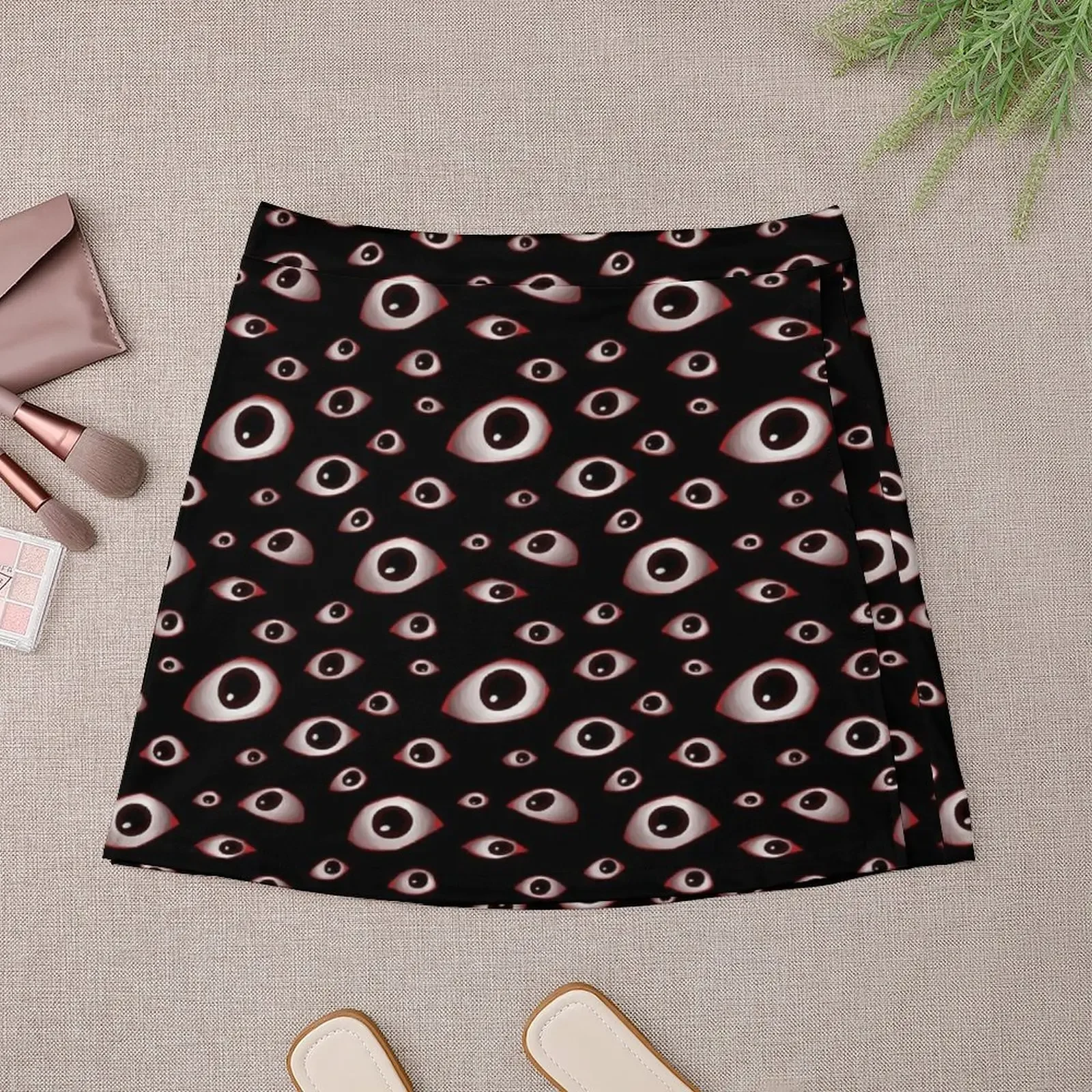 Creepy Eyes Mini Skirt dresses for prom new in clothes elegant dresses for women skirt skirt Mini