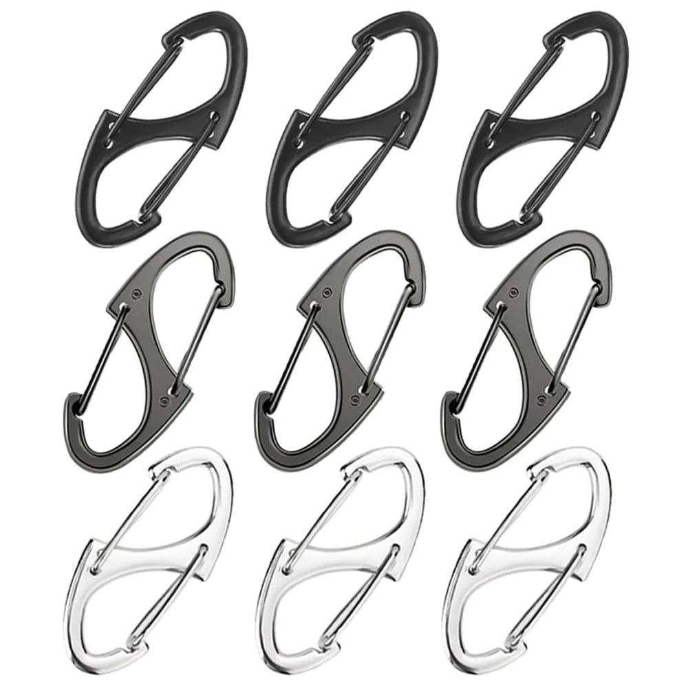 

8Pcs Zipper Clip Theft Deterrent Double Opening Lock Zipper Pull Replacement Clips for Bag Luggage Pickpocket Backpack Purse