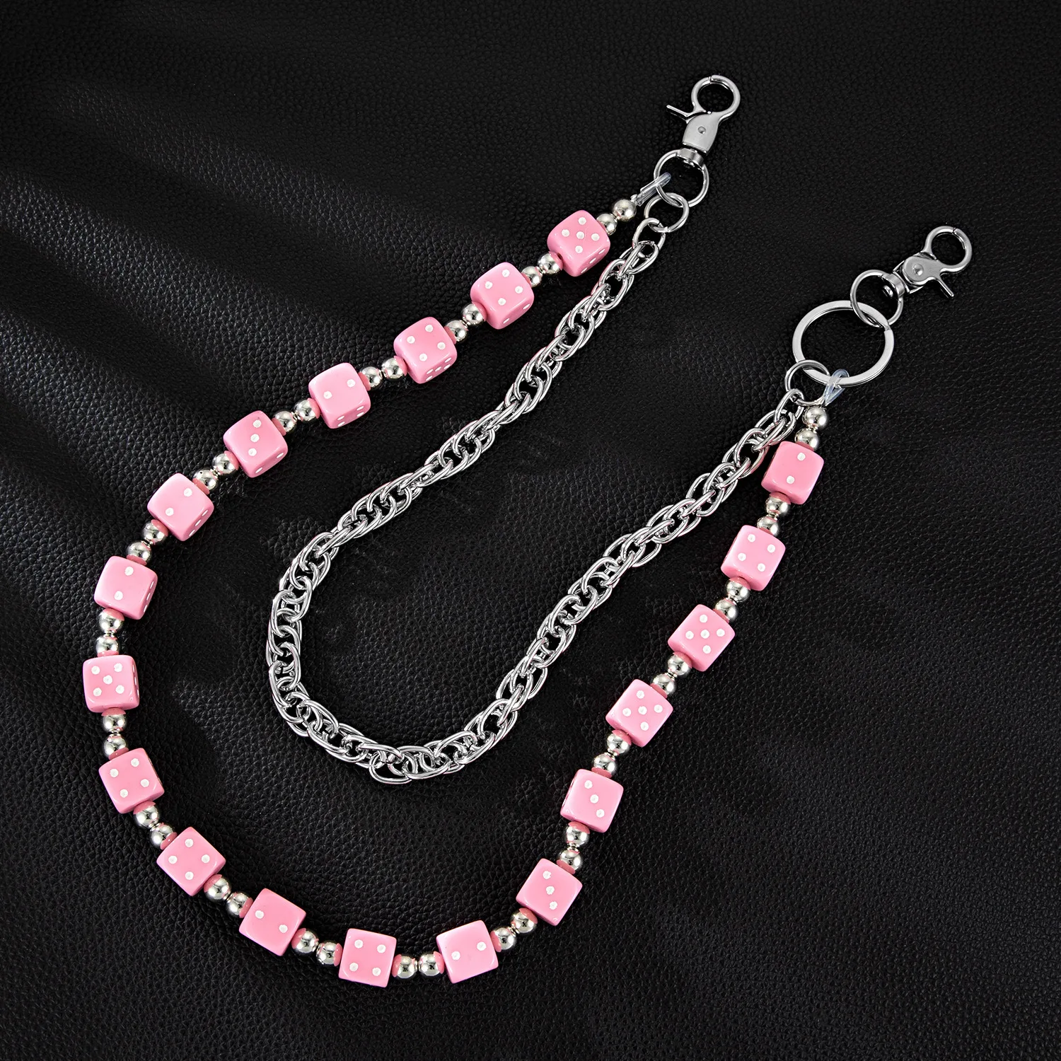 Colorful Dopaamine Double Layer Metal Chain Waist Chain