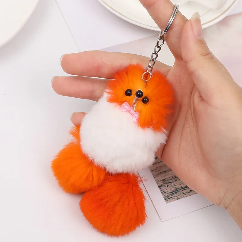 100pcs/lot wholesale plush animal doll toy fox fur ball bag backpack accessories stuffed,Deposit First to Get Discount much