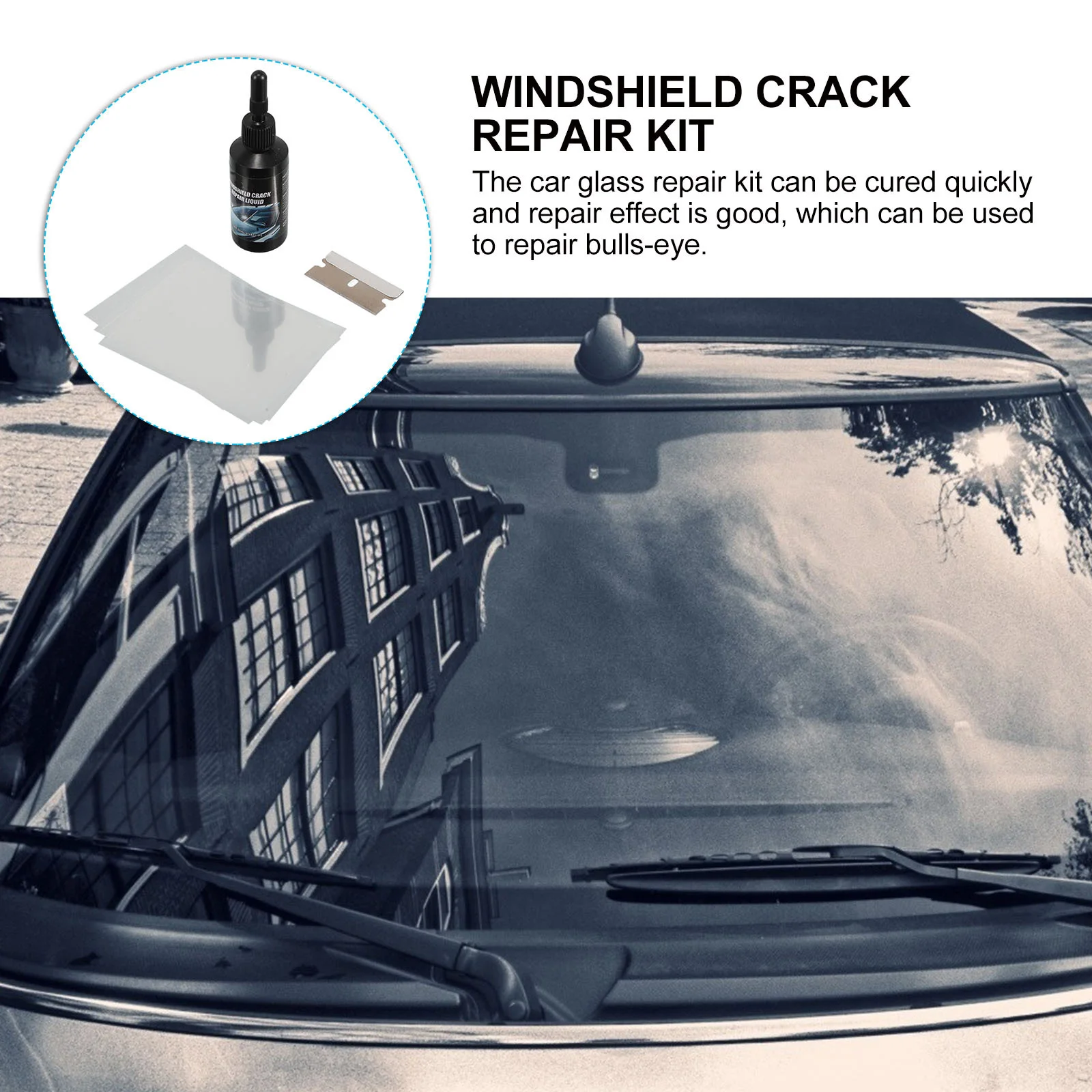 1 مجموعة السيارات الزجاج الأمامي الكراك طقم تصليح الزجاج الأمامي رقاقة مزيل الخدش الزجاج الكراك إصلاح أداة إصلاح