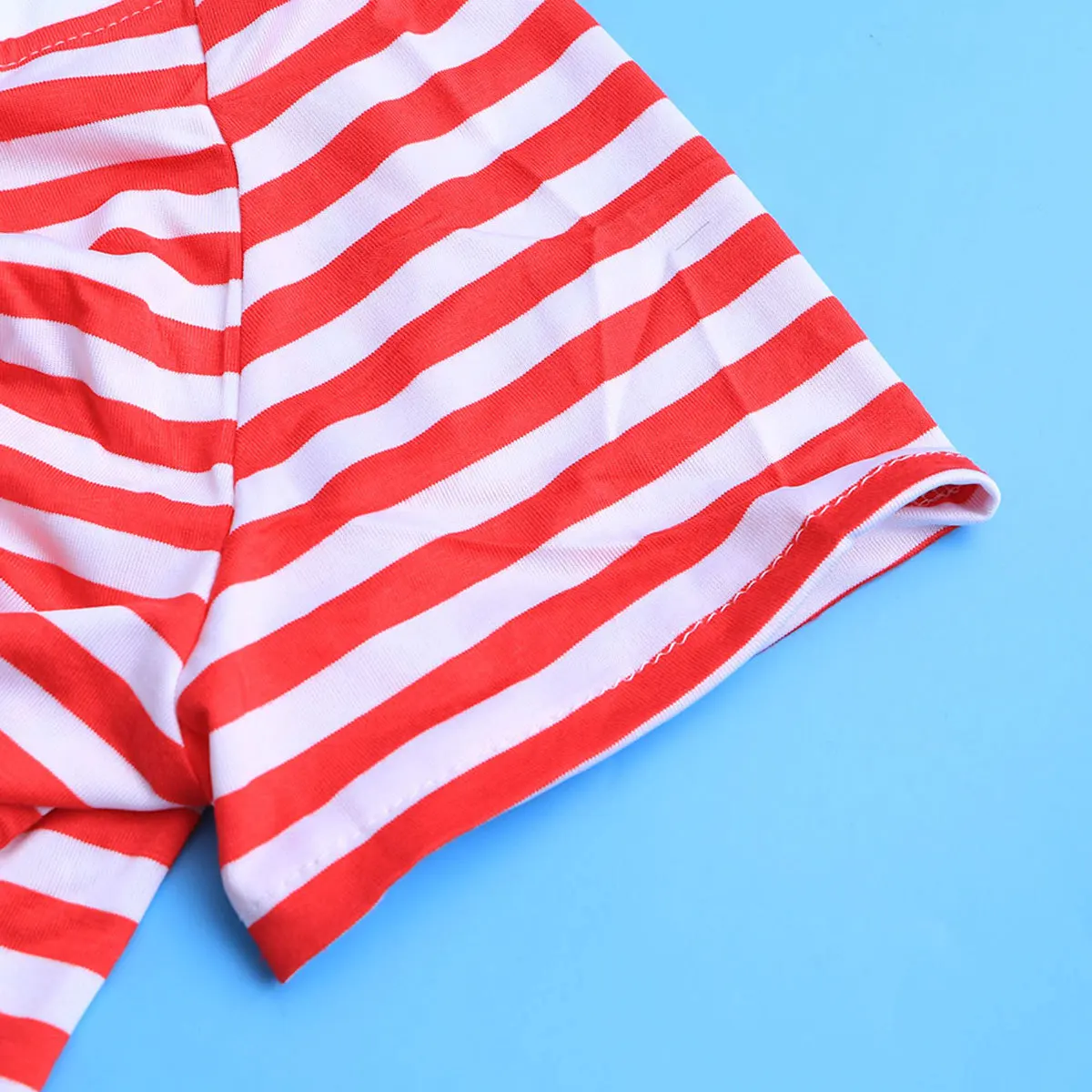 

Large Dog Striped T Shirt Red White Size L Breathable Cotton Vest Oversized Protects Hair Prevents Sunburn Casual Party Walking