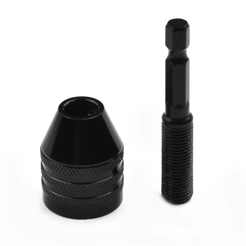 

Keyless Chuck Conversion Self-Tighten Electric Drill Bits Collet Fixture Tools 1/4 Inch Hex-Shank Quick Change Converter