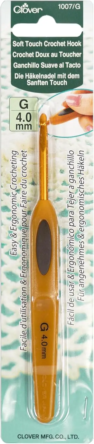 

Crochet Hook Size G 4.0mm with Soft Touch Ergonomic Handle for Comfortable Knitting