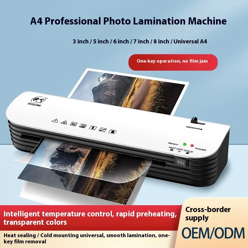 SL299 Semi-Automatic Photo Laminating Machine A4 File Laminating With Motor Film Packaging Direct Factory Source