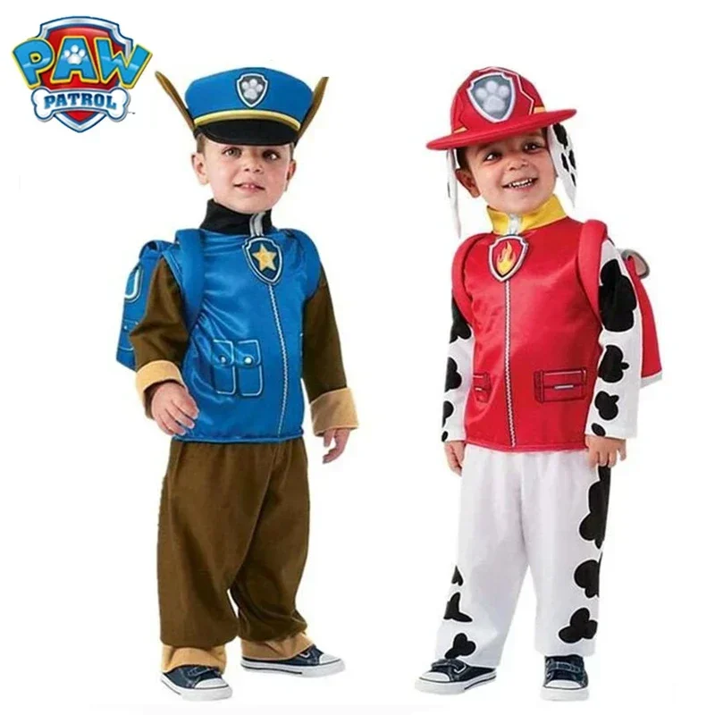 

Paw Patrol Kids Costume Clothing Anime Chase Marshall Zuma Skye Boys Girls Cosplay Clothes for Children's Halloween Day Gift