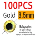 100 Piezas de Oro de 8.5mm