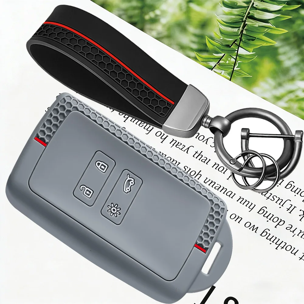 Silicone Car Key Case Cover Shell for Renault Koleos Captur Kadjar Megane Clio Talisman Scenic Arkana Zoe for Dacia Sandero