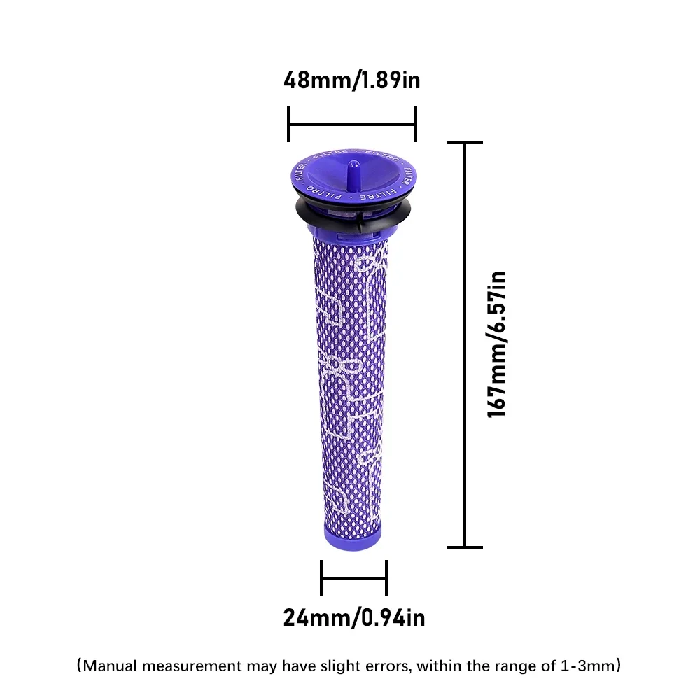 استبدال الفلتر المسبق لـ Dyson V6 V7 V8 المطلق الحيوان اللاسلكي المكانس قطع الغيار مرشحات ملحق للتنظيف المنزلي