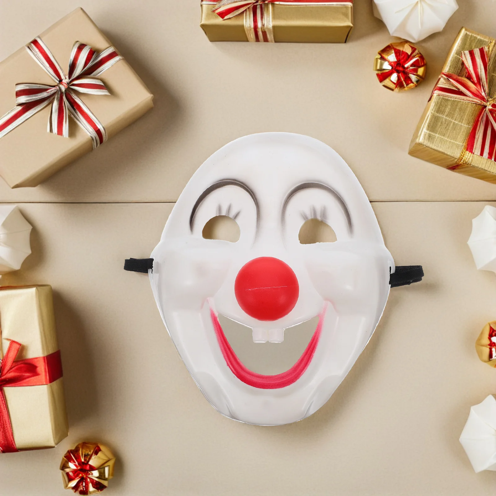 

8Pcs Full Face PVC Clown Mask Adult Masquerade Party Carnival Halloween Mardi Gras Supplies Clown Mask Plastic Masks