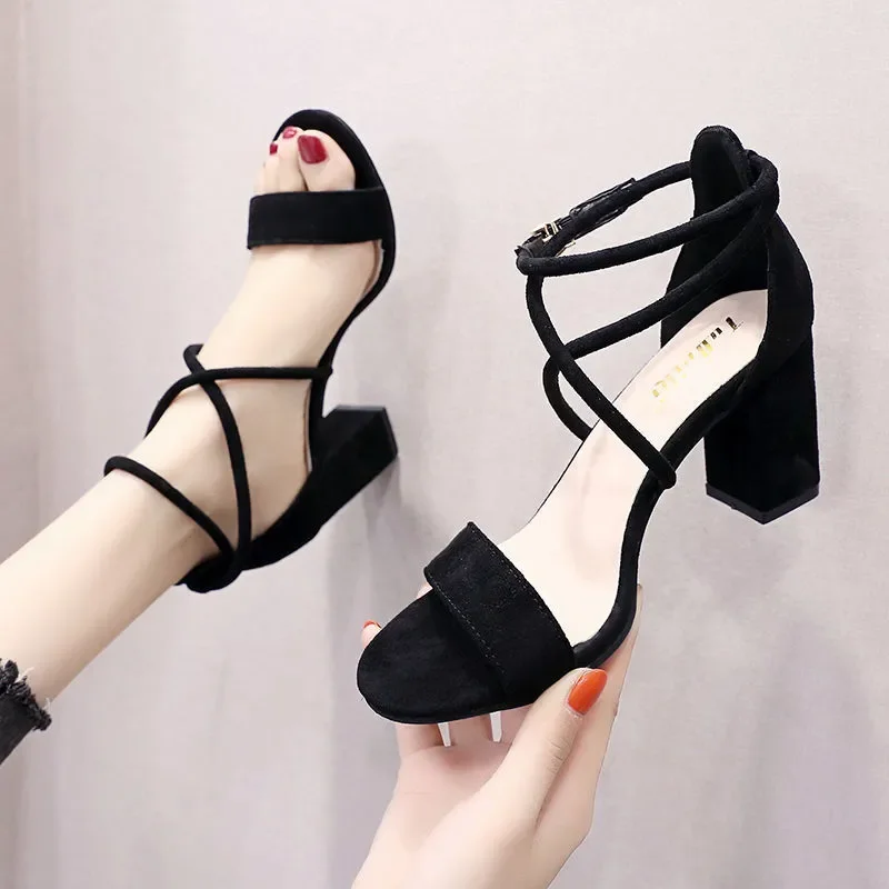 Zapatos de Mujer Damen-Schuhe, niedlich, süß, leicht, Peep-Toe-Schuhe mit quadratischem Absatz, Damen-Schuhe in Rosa, bequeme Frühlings- und Sommer-Absatzsandalen, B645