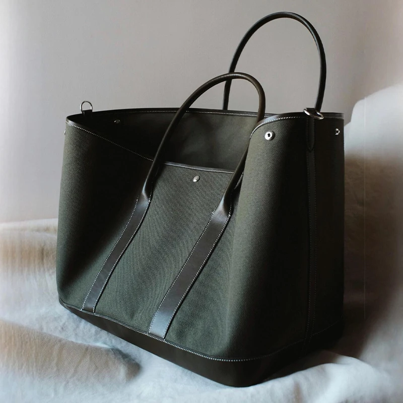 

Women's Large Capacity Canvas Tote Bag Crossbody Bag High-End Commuter Shoulder Bag Multifunctional Travel Shopping Bag Handbag
