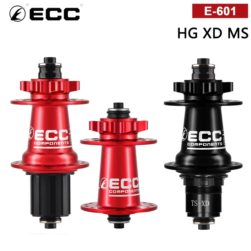 

ECC MTB Bicycle Hub Aluminum Alloy 6 Claw 36 Teeth 4 Bearings Ultra Lubricant 32H J-Spoke Freehub Bike Hubs HG XD MS Bike parts