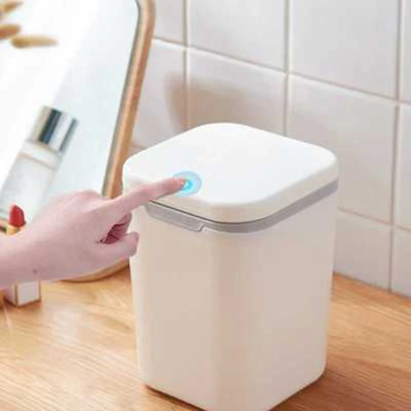 Mini Smart Trash Can, Kitchen Bin, Zero Waste, Recycle Bin, Simple, Removable, Desktop, 2022 New