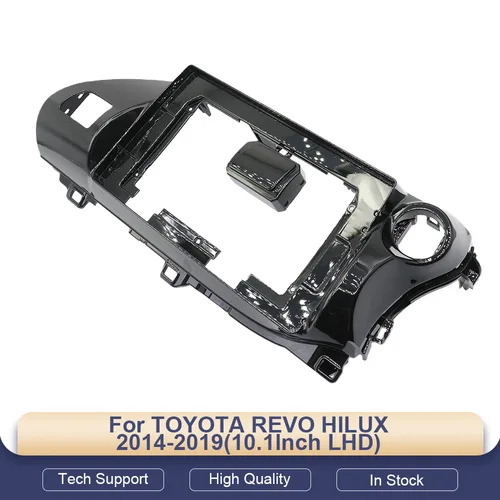 Imagen 2 del producto Marco de 10,1 pulgadas para TOYOTA REVO HILUX 2014-19 Radio de coche Fascia DVD tablero Kit de ajuste de reacondicionamiento placa de montaje de instalación bisel estéreo