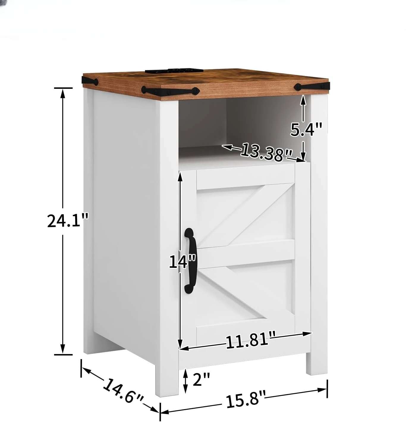 Table basse et d'appoint avec espace de rangement, tables rétro pour salon, blanc