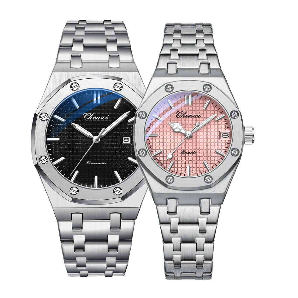 High Quality Luxury Watches For Couples Business Waterproof Quartz His Hers Watch Sets Lovers Date Wristwatch Clock Gift
