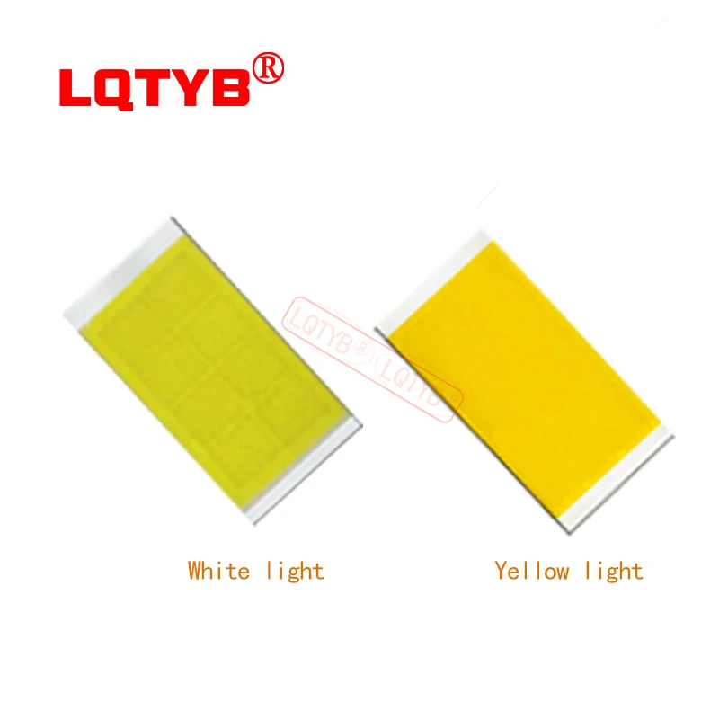 High power high brightness 3570LED light beads 40W 12V white light yellow light welding 20mm copper plate DIY modification