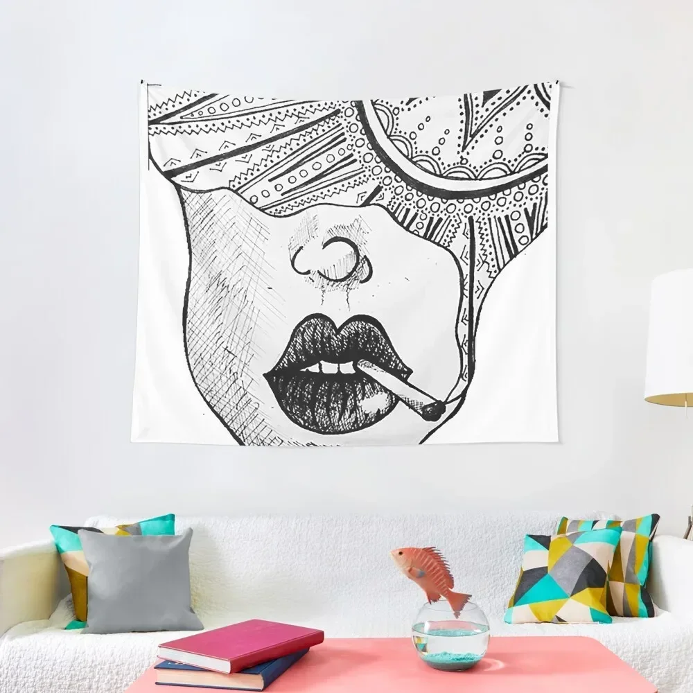 

Smoke Dreams Tapestry Funny Kawaii Room Decor Decorative Paintings Room Decoration Korean Style Tapestry