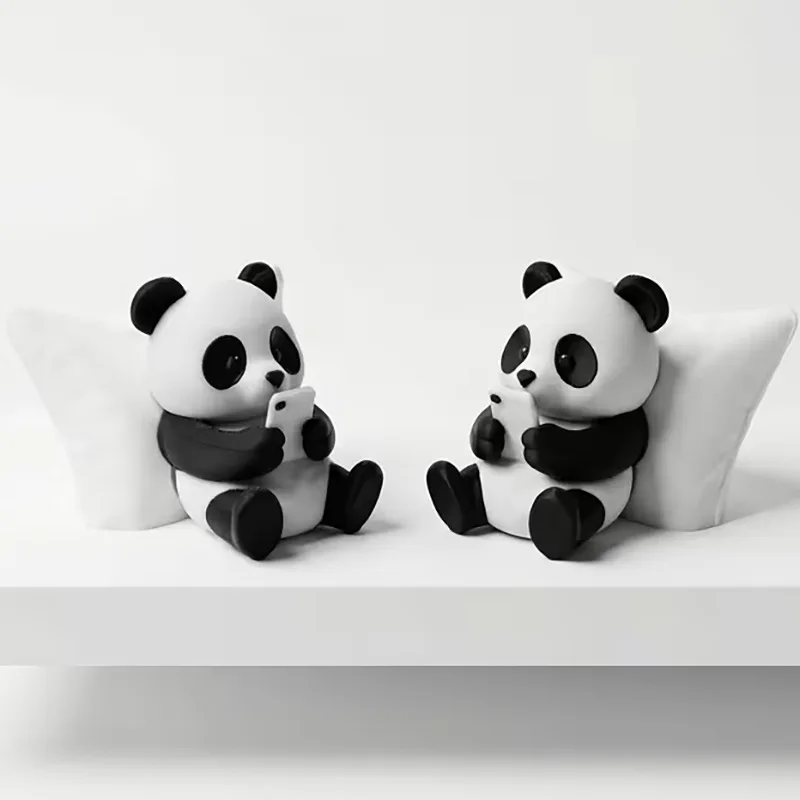 Lustiger 3D-gedruckter wütender Panda als Auto-Armaturenbrett-Deko, niedliche Auto-Accessoires zur Stresslinderung, Ornamente für Auto und Schreibtisch zu Hause. – Detail 7