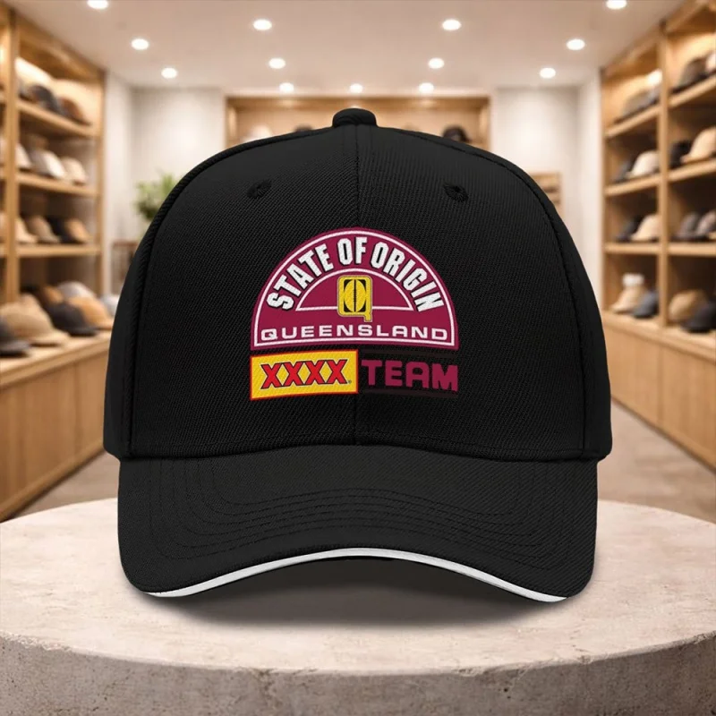 Queensland Rugby Union Baseball Cap Adjustable Unisex Casual Hat for All Seasons