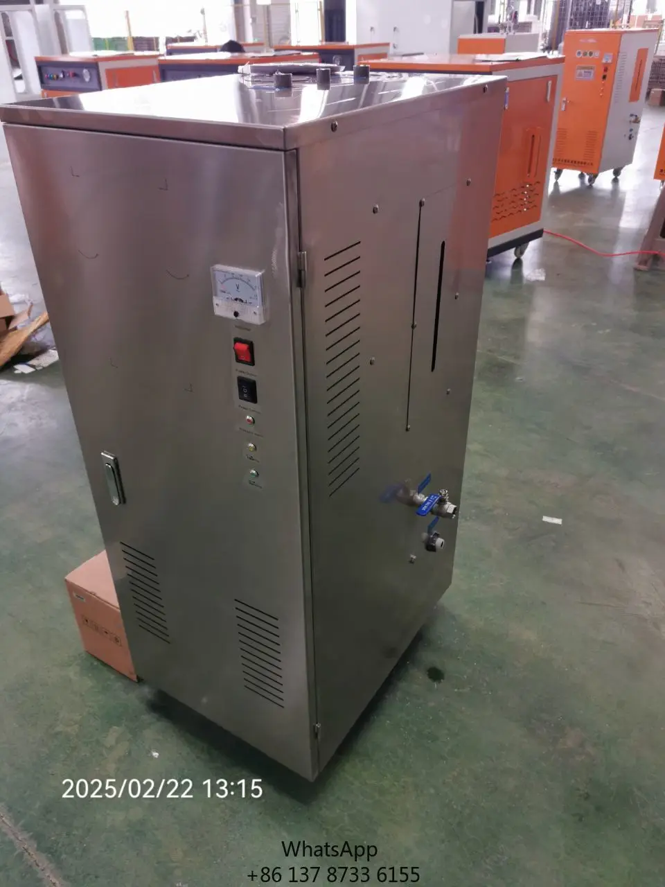 304 6-12KW Industrial Vertical Water Tube Electric Heating Steam Generator Boiler