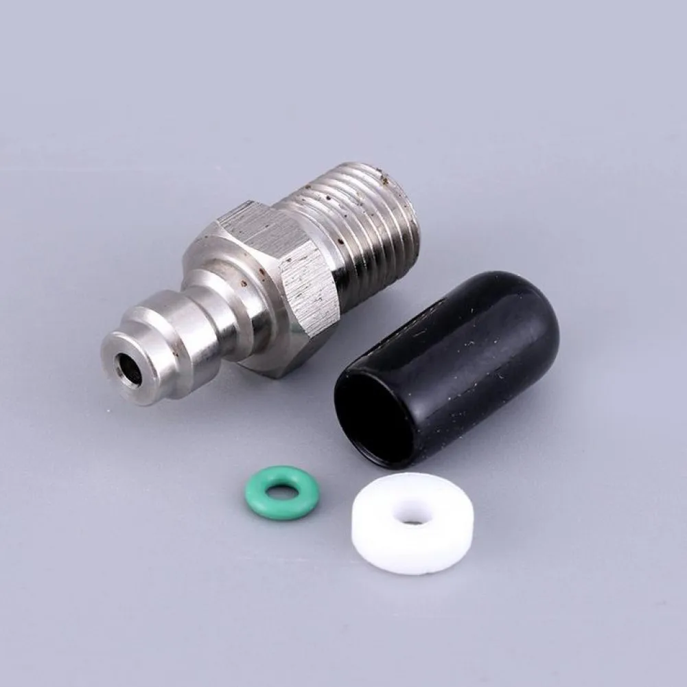 8mm Male Thread Quick Connect Valve PCP Filling With Valve M10/18NPT/18BSPP Male Connector For High Pressure Pumps Tool