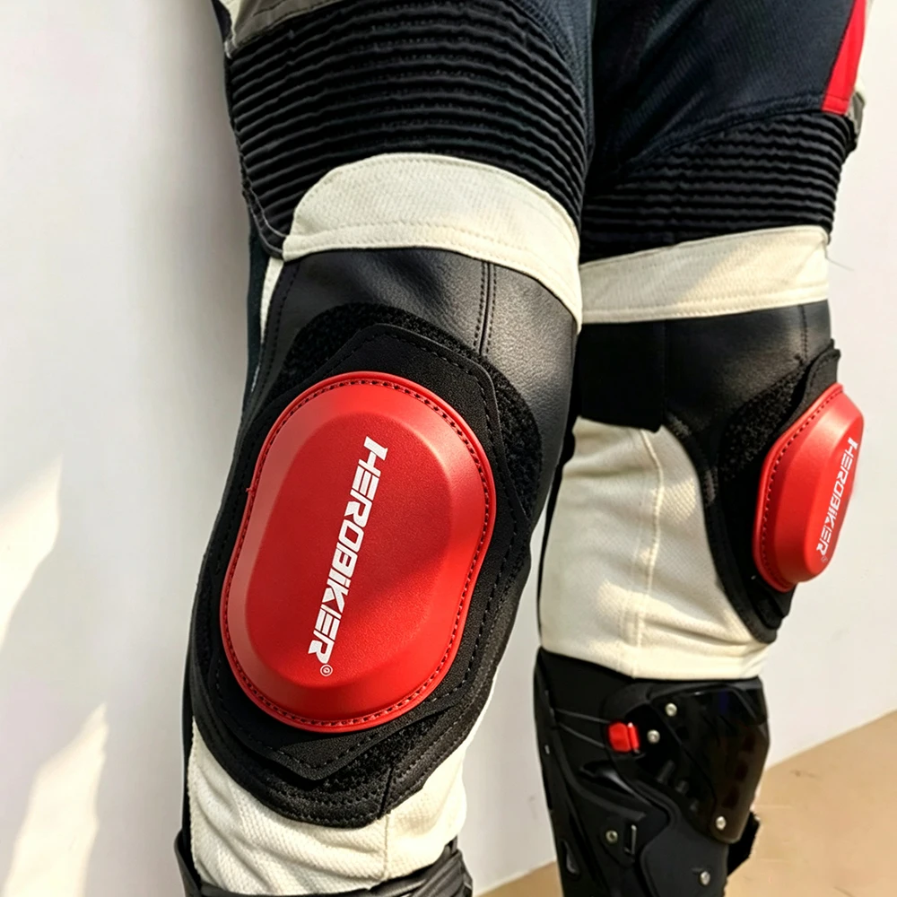 Motorcycle Heavy Locomotive Race Track Highway Practise Bend Knee Grinding Bag Slider Wearable Road Riding Knee Protection