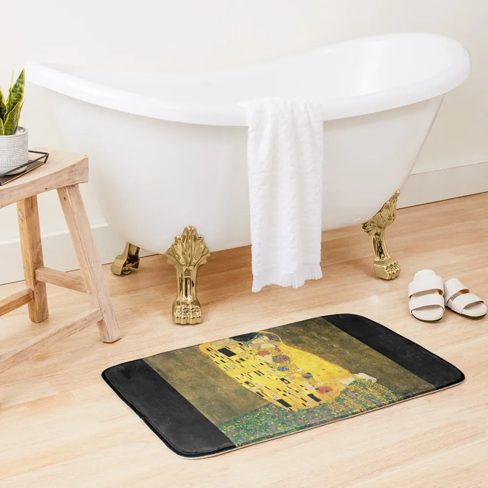 

The Kiss - Gustav Klimt Bath Mat Absorbent Bathroom Home Decor Floors Mat